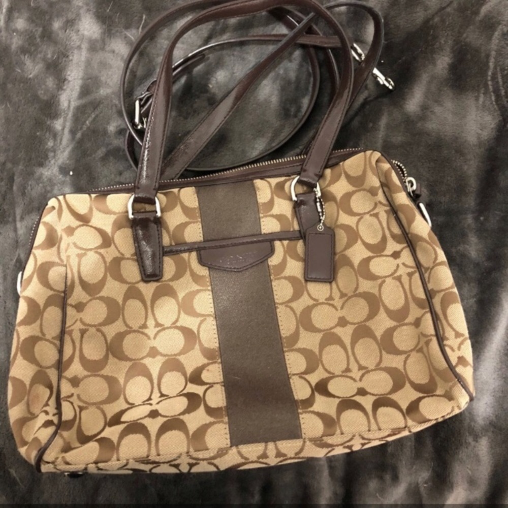 EUC Coach Handbag with Matching Shoulder Strap